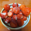설탕뿌린 딸기 야식